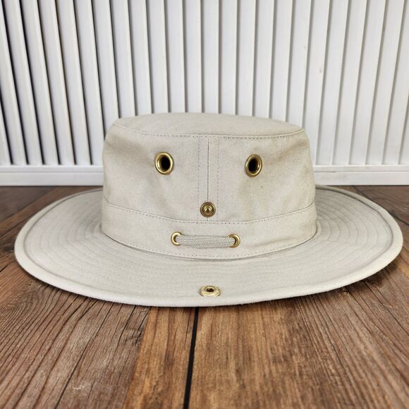 VTG Tilly Endurables T3 Wanderer Duck Sz 7 1/4 Hat Khaki Cotton Safari Canada - Picture 2 of 8